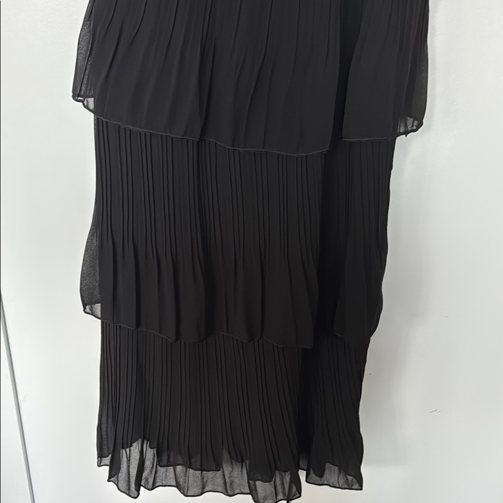 Amazon Black Ruffled Dress - Picture 4 of 4